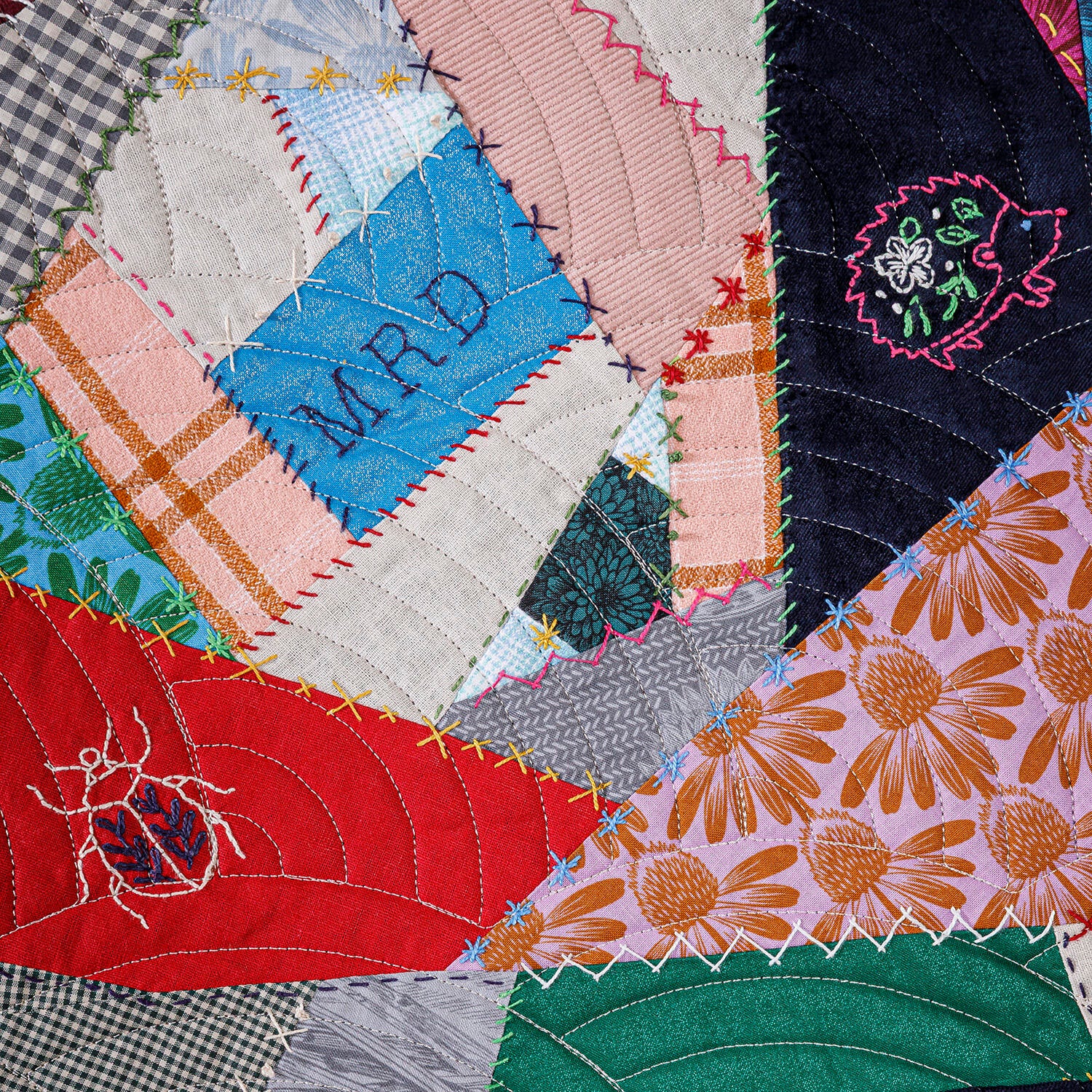 Our History in Stitches: A Crazy Quilt Embroidery Kit by Missouri Star