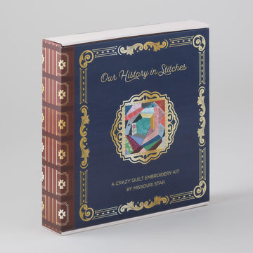 Our History in Stitches: A Crazy Quilt Embroidery Kit by Missouri Star