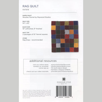 Missouri Star Holiday Cheer Rag Quilt Kit