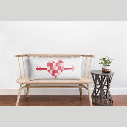 Bench Pillow of the Month - February - Cupid's Arrow