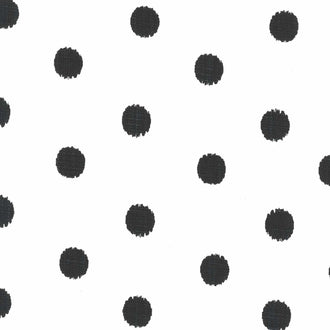 Panache - Cotton Slub Dot White Yardage