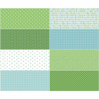 Cozy Christmas - Cozy Fat Eighth Green Panel