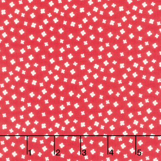 Gone Glamping - Blossoms Red Yardage