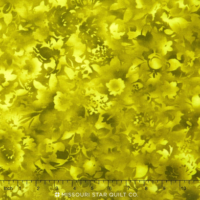 Fusions Bloom - Chartreuse Yardage