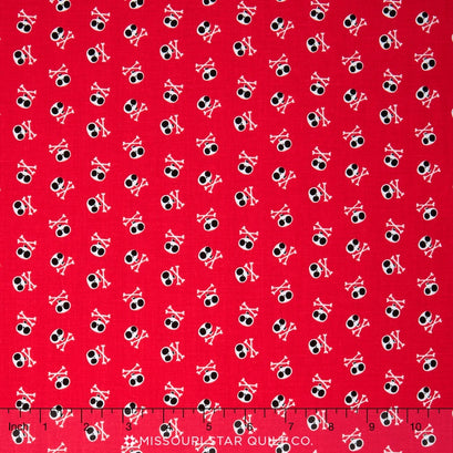 Blackbeard's Pirates - Blackbeard Skull Red Yardage