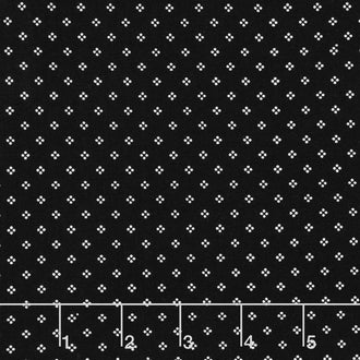 Midnight Meadow - Calico Black Yardage