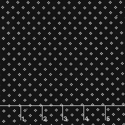Midnight Meadow - Calico Black Yardage