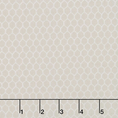 Morning Serenade - Chicken Wire Cream Yardage