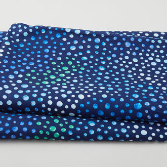 Rainbow Droplets - Blue 108" Wide 3 Yard Cut