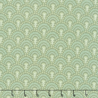 Harvest Gathering - Cobblestone Bloom Sage Mist Yardage
