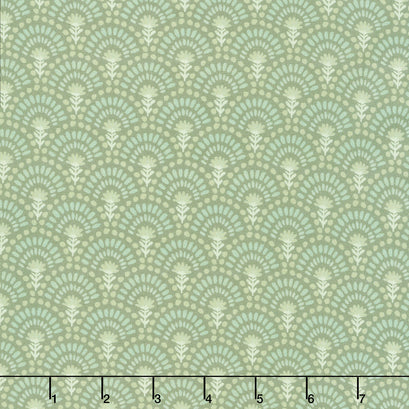 Harvest Gathering - Cobblestone Bloom Sage Mist Yardage