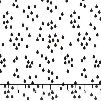 When Skies are Grey - Skies Rain White Yardage