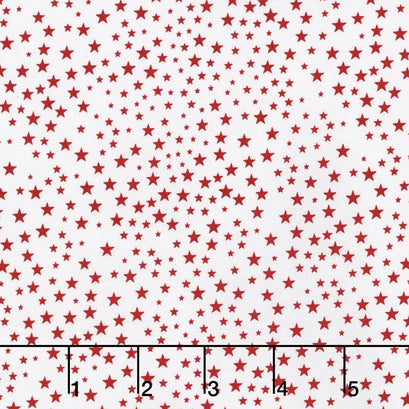 Liberty - Mono Stars Red Yardage