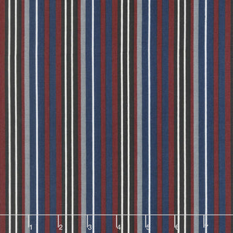 Hey Mister - Striped Leash Navy Yardage