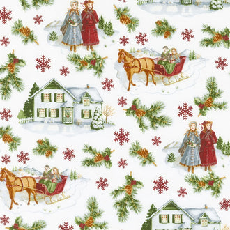 Anne of Green Gables Christmas - Anne Main Red Yardage