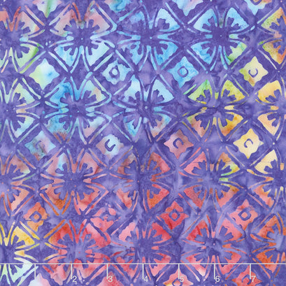 Tonga Batiks - Zing Geo Flowers Gypsy Yardage