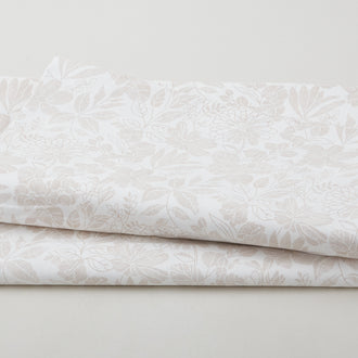 Pen and Ink - Floral Beige 118" Wide 3 Yard Cut