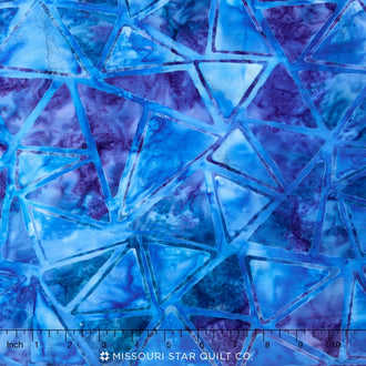 Artisan Batiks - Graphic Elementals Sea & Sky Tossed Triangles Breakers Yardage