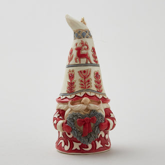 Jim Shore Heartwood Creek Nordic Noel Gnome with Heart Ornament