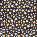 Boo Whoo - Owls and Stars Black Glow Yardage Primary Image