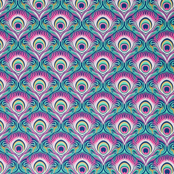 Wild Abandon - Seduction Midnight Yardage Primary Image