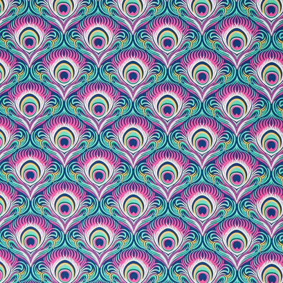 Wild Abandon - Seduction Midnight Yardage