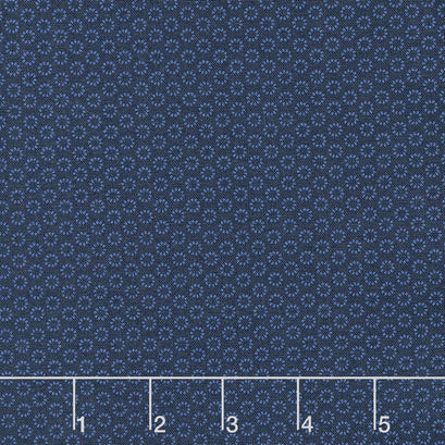 Wilmington Essentials - In the Navy Tiny Rings Navy on Navy Yardage