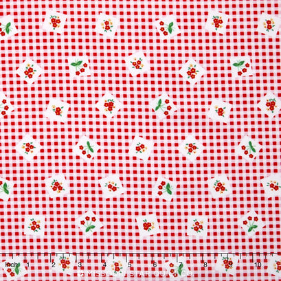 Apple Farm - Apple Picnic Red Yardage