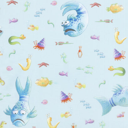 The Pout Pout Fish - Fish Aqua Yardage