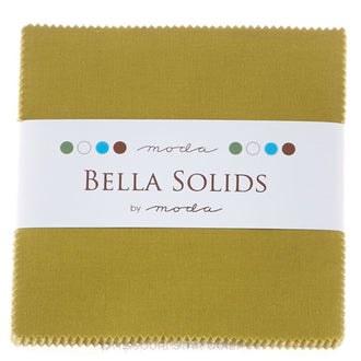 Bella Solids Fig Tree Olive Charm Pack