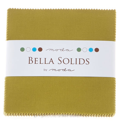 Bella Solids Fig Tree Olive Charm Pack