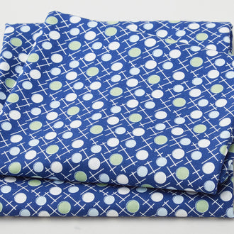 Blossoms - Polka Dot Navy 2 Yard Cut