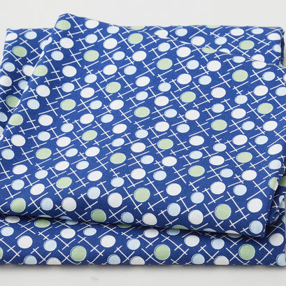 Blossoms - Polka Dot Navy 2 Yard Cut