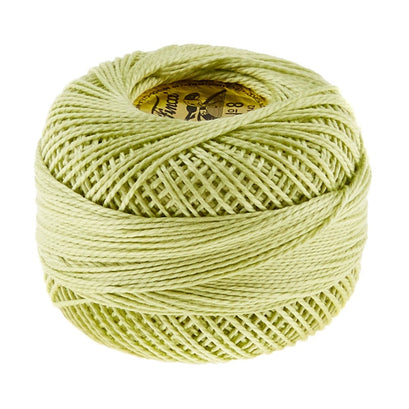 Presencia Perle Cotton Thread Size 8 Ultra Light Avocado Green