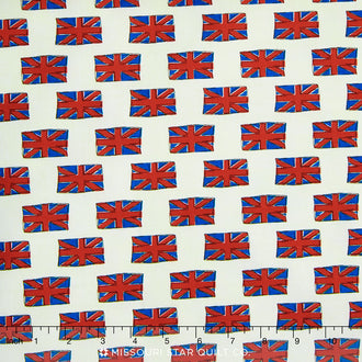British Invasion - Flag Cream Yardage