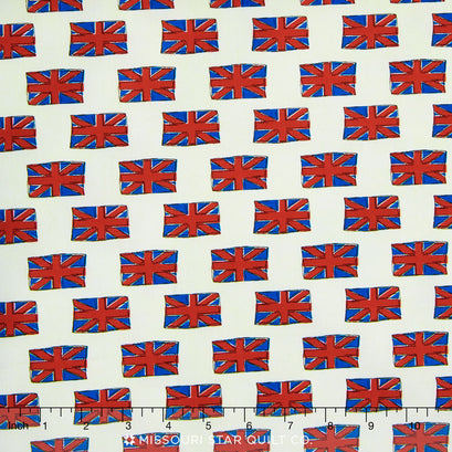 British Invasion - Flag Cream Yardage