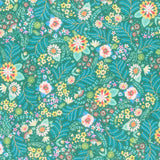 Faraway Florals - Packed Small Florals Cypress Yardage Primary Image