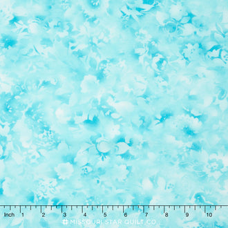 Fusions Bloom - Aqua Yardage