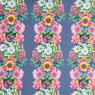 Goodness Gracious - Beata's Garden Steel Yardage