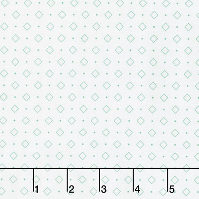 Bee Backgrounds - Diamond Turquoise Yardage