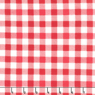 Old Fashioned Christmas - Check Red Flannel Yardage