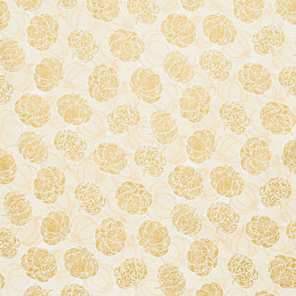 Sweet Pumpkin Spice - Pumpkins Natural Metallic Yardage