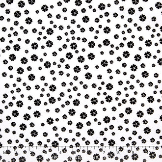 Rosecliff Manor - Blossoms White Yardage