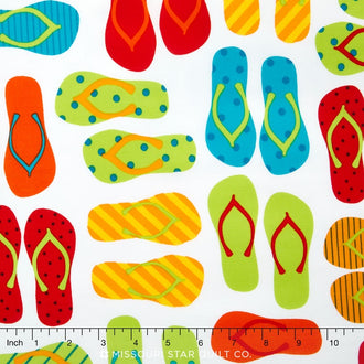 This and That - Flip Flops Bright Yardage