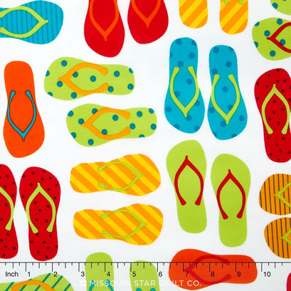 This and That - Flip Flops Bright Yardage