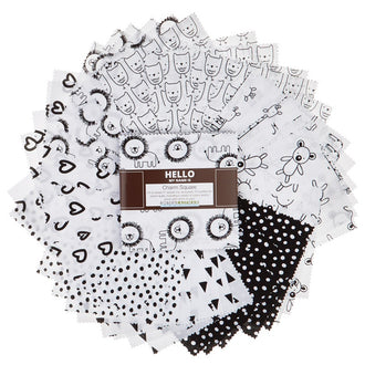 Penned Pals - Black and White Colorstory Charm Pack