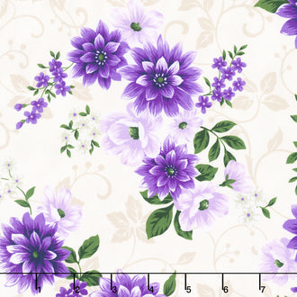 Georgina - Floral Ivory Yardage