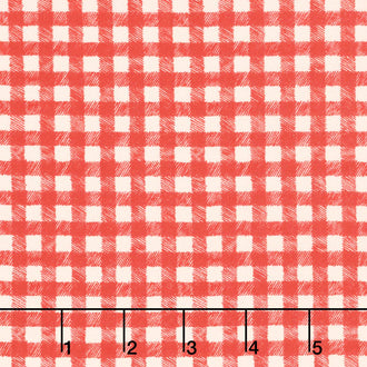 Homemade Holidays - Woven Check Red Yardage