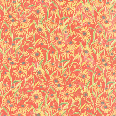 Floribunda - Blackeyed Suzie Q Spice Yardage