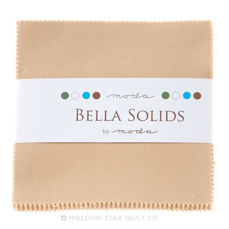 Bella Solids Tan Charm Pack